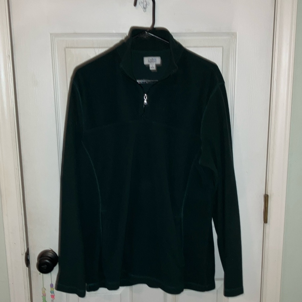 Long sleeve pull over large hunter green